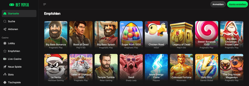 BetNinja – neues Online Casino ohne OASIS
